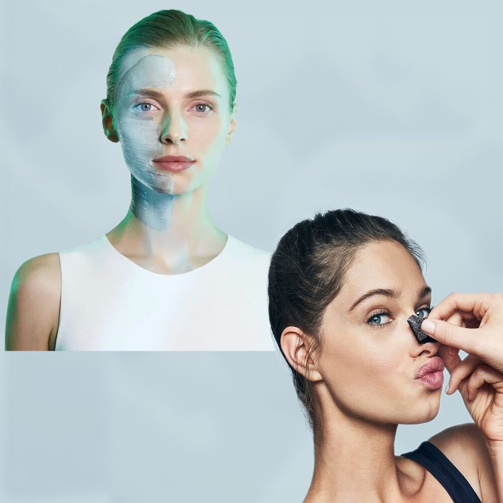 NEW! set of 5 Bioré 2-Step Charcoal Pore Kit Cleansing packs- Unisex